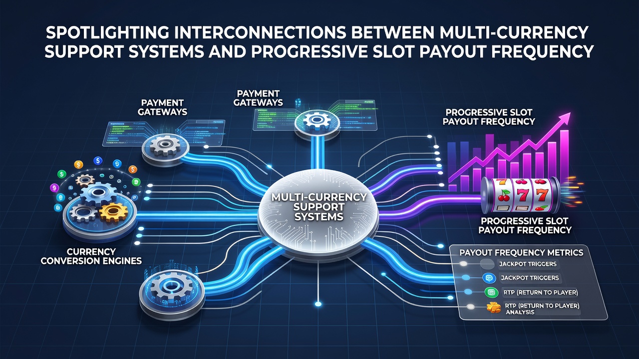 Chart illustrating payout frequency variations tied to currency conversion in progressive slot networks