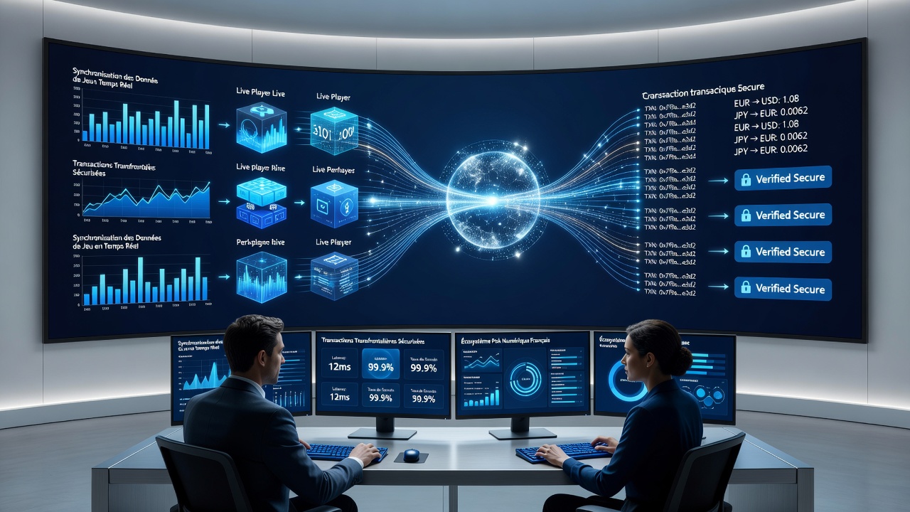 Secure transaction verification dashboard used in French-language online poker environments